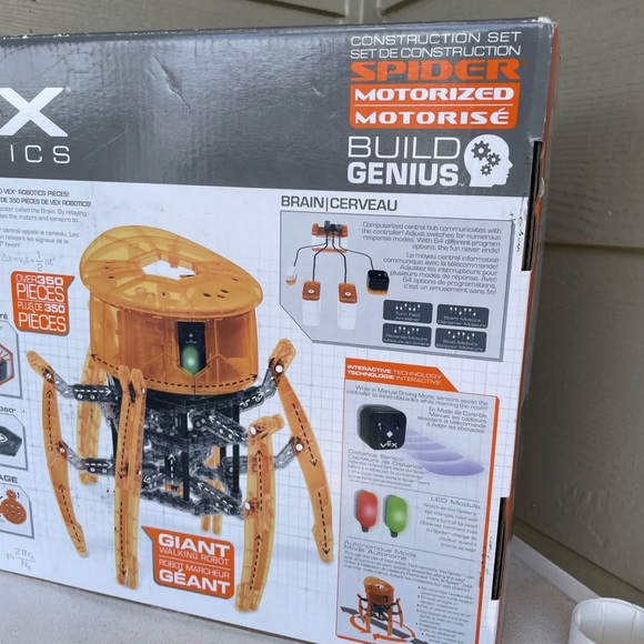 NÉW! $99 VEX Robotics Spider Motorized RC Giant Walking Robot Hexbug Toy Build - Picture 6 of 7